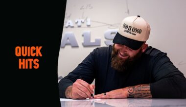 QUICK HITS | Dalton Risner Puts On Bengals Cleats: 'This Organization Fits The Mold For Me As A Person'