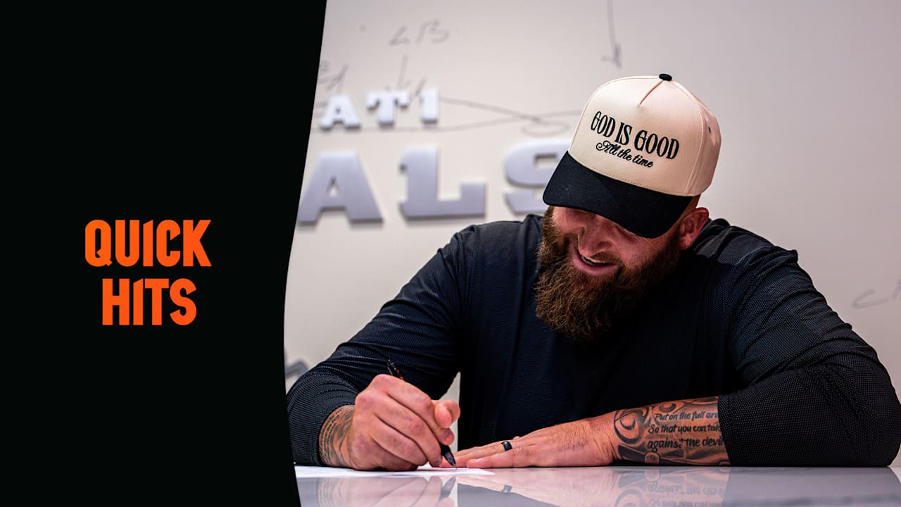 QUICK HITS | Dalton Risner Puts On Bengals Cleats: 'This Organization Fits The Mold For Me As A Person'