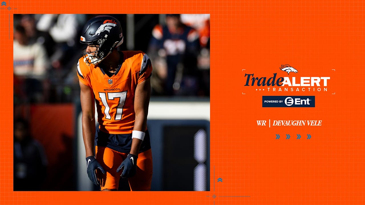 Broncos agree to trade WR Devaughn Vele to Saints
