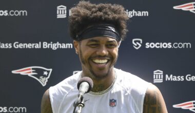 Patriots' Kendrick Bourne stunned after reporter asked for his wife's number