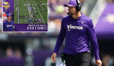 Kevin O'Connell drops F-bomb while mic'd up on Vikings TV broadcast