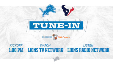 Lions vs. Texans: How to watch, listen and follow - Detroit Lions