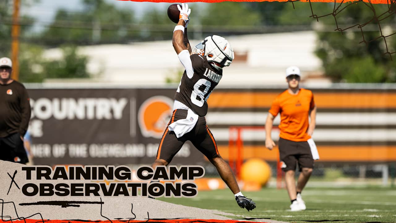 Joe Flacco and Gage Larvadain connect for touchdown on Day 9 of Browns 2025 Training Camp