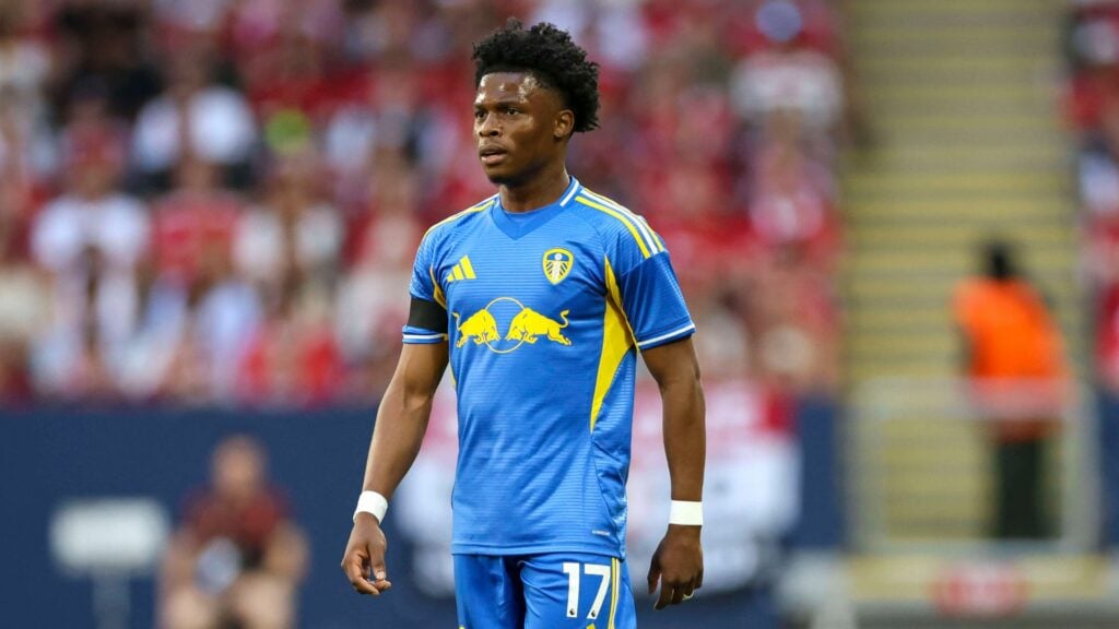 Largie Ramazani in action for Leeds United