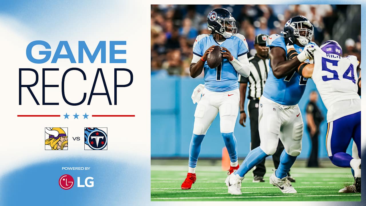 Titans Beat Vikings 23-13 to End Preseason With 2-1 Record
