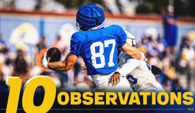 Quentin Lake nabs another interception as defense creates three turnovers, Davis Allen's one-handed catch and more