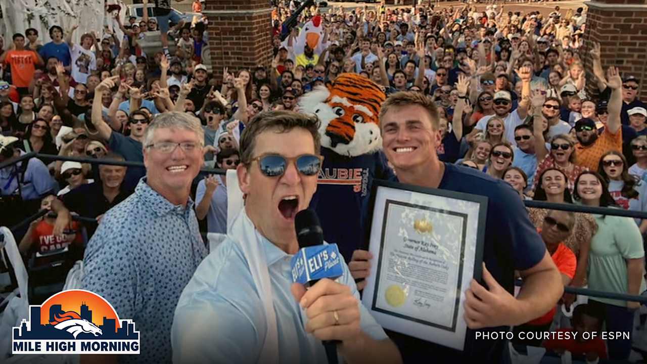 Bo Nix reflects on journey to NFL, helps Eli Manning break world record on ESPN’s ‘Eli’s Places’