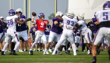 J.J. McCarthy & O-Line Progress Through Challenges from Vikings Defense