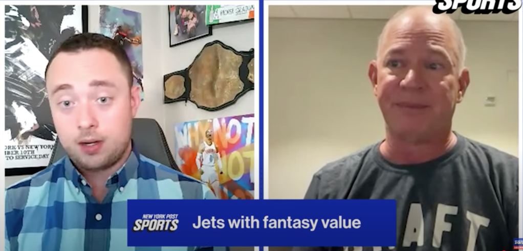 Matthew Berry discussing Jets with fantasy value.