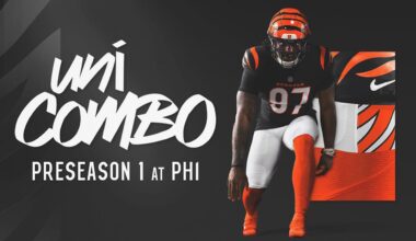 Bengals Release Uniform Combination for Preseason Week 1 Against Eagles