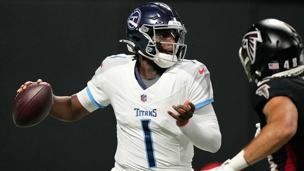 No. 1 pick Cam Ward, Titans offense sputter over three series against Falcons