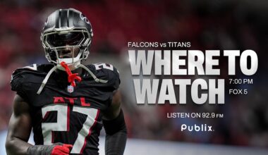 Where to watch Tennessee Titans vs. Atlanta Falcons