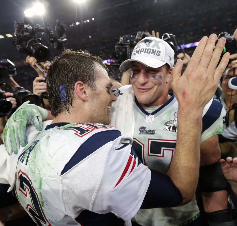 As the Super Bowl wins stacked up, Brady added Rob Gronkowski to the party
