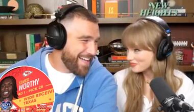 Taylor Swift recalls celebratory reaction to Chiefs drafting Xavier Worthy