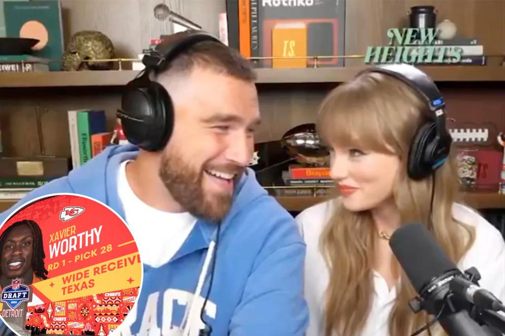 Taylor Swift recalls celebratory reaction to Chiefs drafting Xavier Worthy