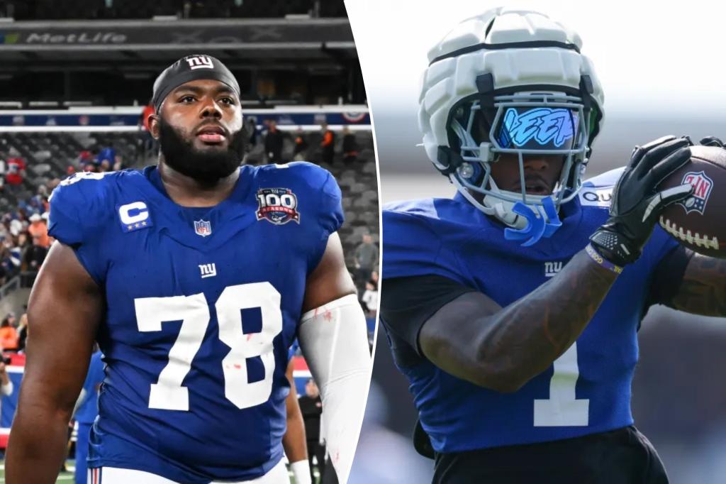 Giants welcome Andrew Thomas, Malik Nabers back to practice