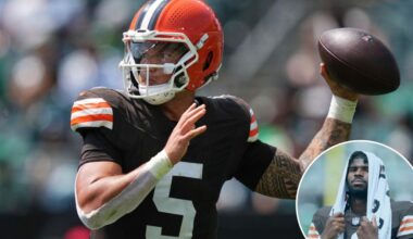Browns' Dillon Gabriel throws pick-six in place of Shedeur Sanders