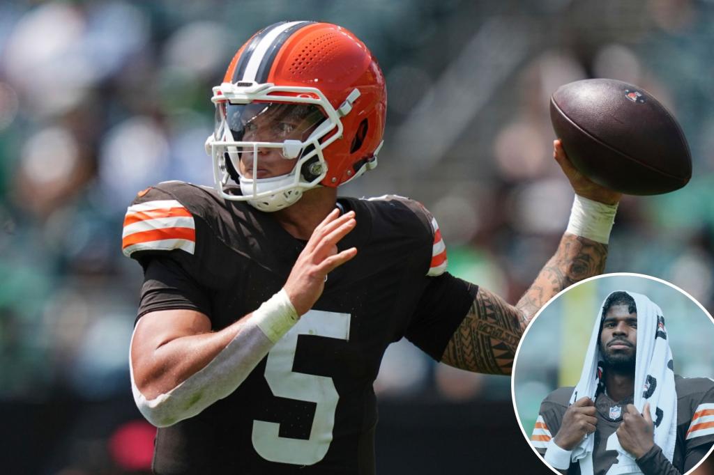Browns' Dillon Gabriel throws pick-six in place of Shedeur Sanders