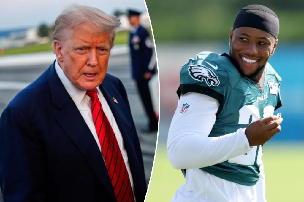 Saquon Barkley 'shocked' to hear name on Trump's sports council after turning it down