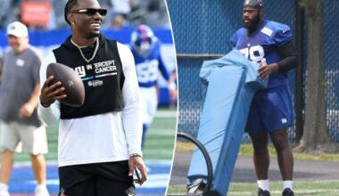 The latest on Giants' Andrew Thomas, Malik Nabers injuries