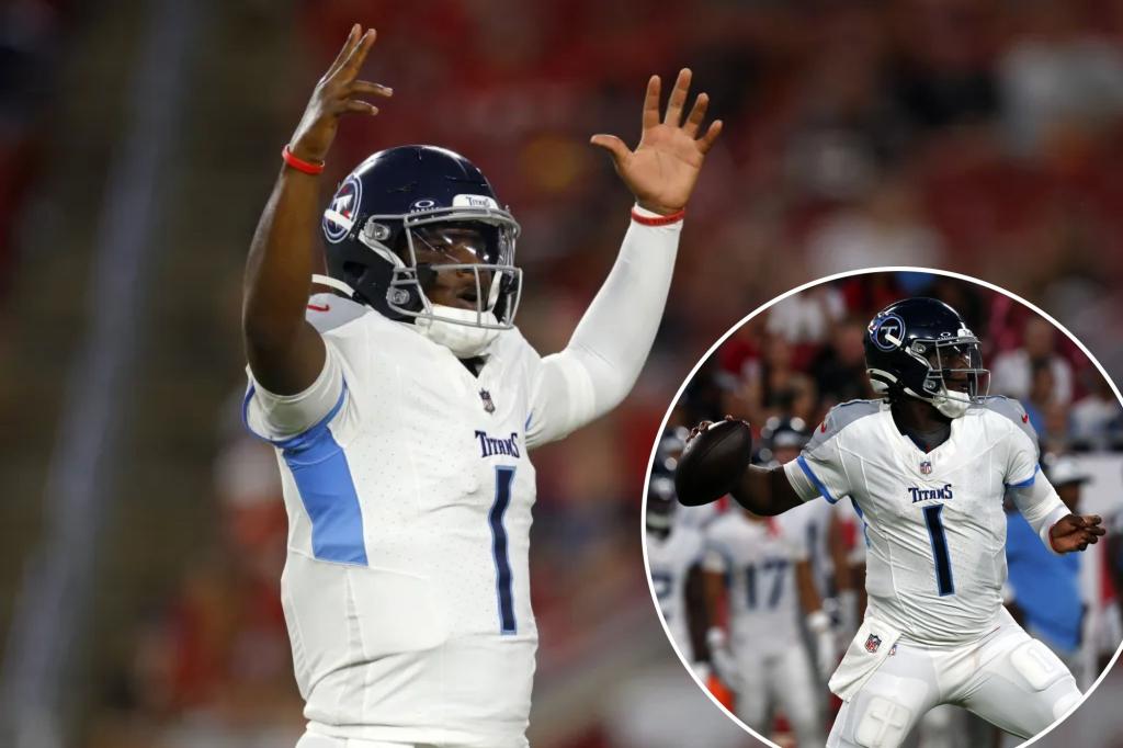 How No. 1 draft pick Cam Ward fared in NFL debut with Titans