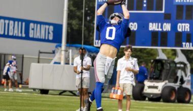 Jameis Winston connects with Gunner Olszewski for Giants TD