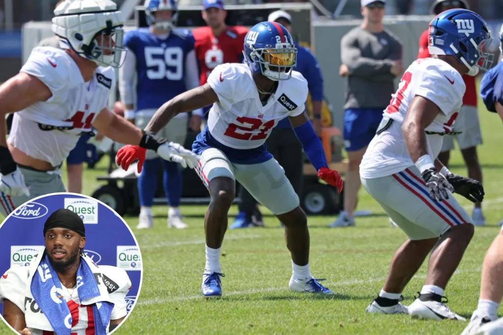 Giants won't have to pick side with Paulson Adebo as top cornerback