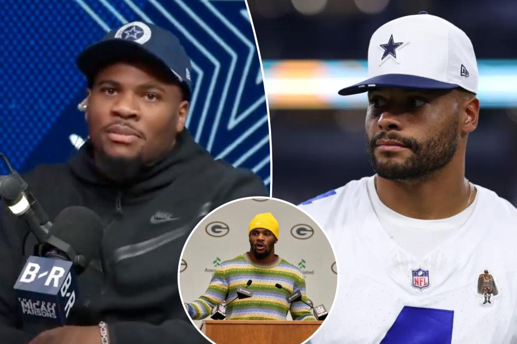 Micah Parsons' podcast peeved Cowboys teammates, including Dak Prescott: 'Egotistical'