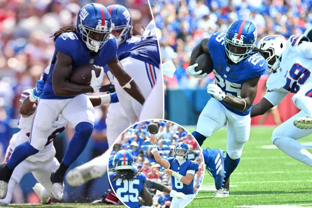 Dante Miller doing it all to force Giants' hand at running back