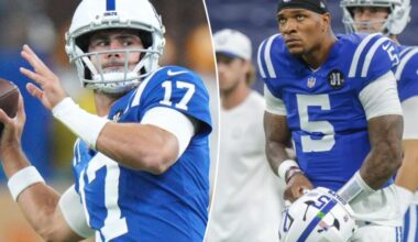 Daniel Jones named Colts' starting QB over Anthony Richardson