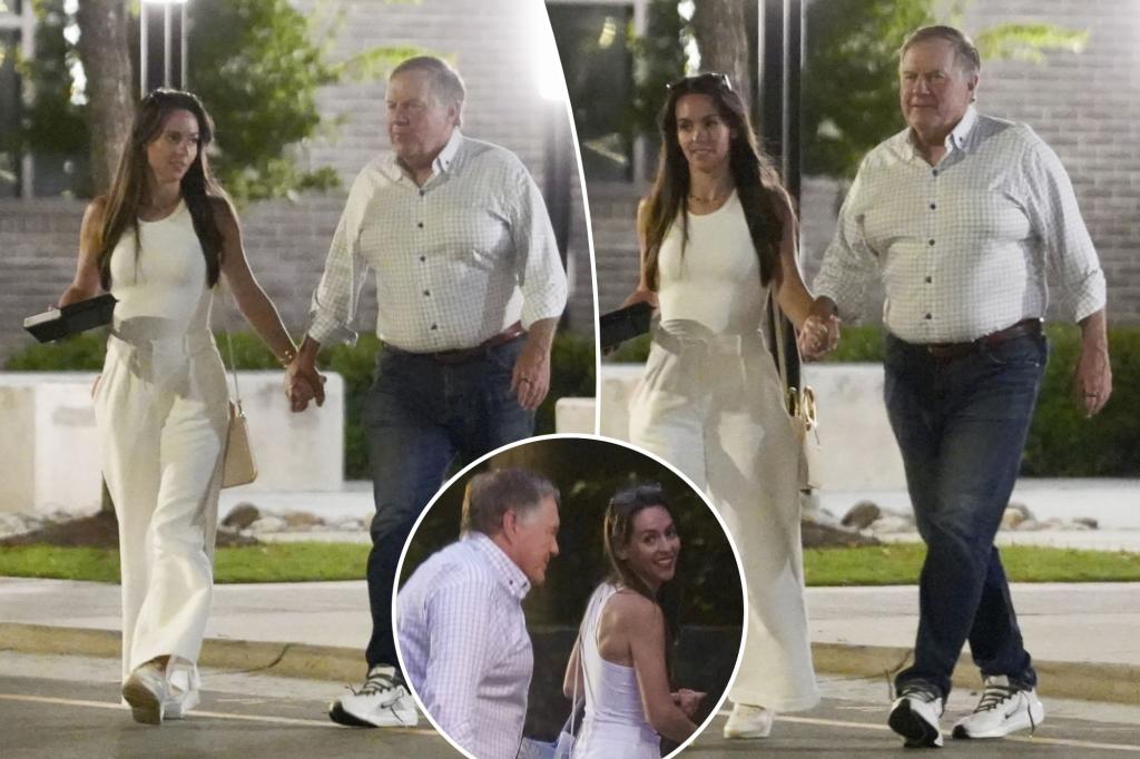 Jordon Hudson, Bill Belichick all smiles in new photos after run-in with ex