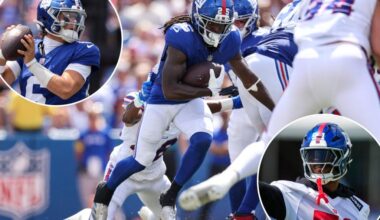 Who showed out, who didn't from start of Giants' preseason