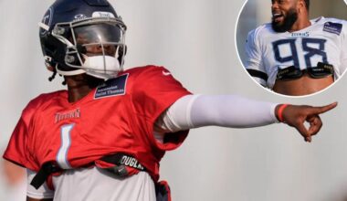 Cam Ward gets into training camp brouhaha in heated Titans practice