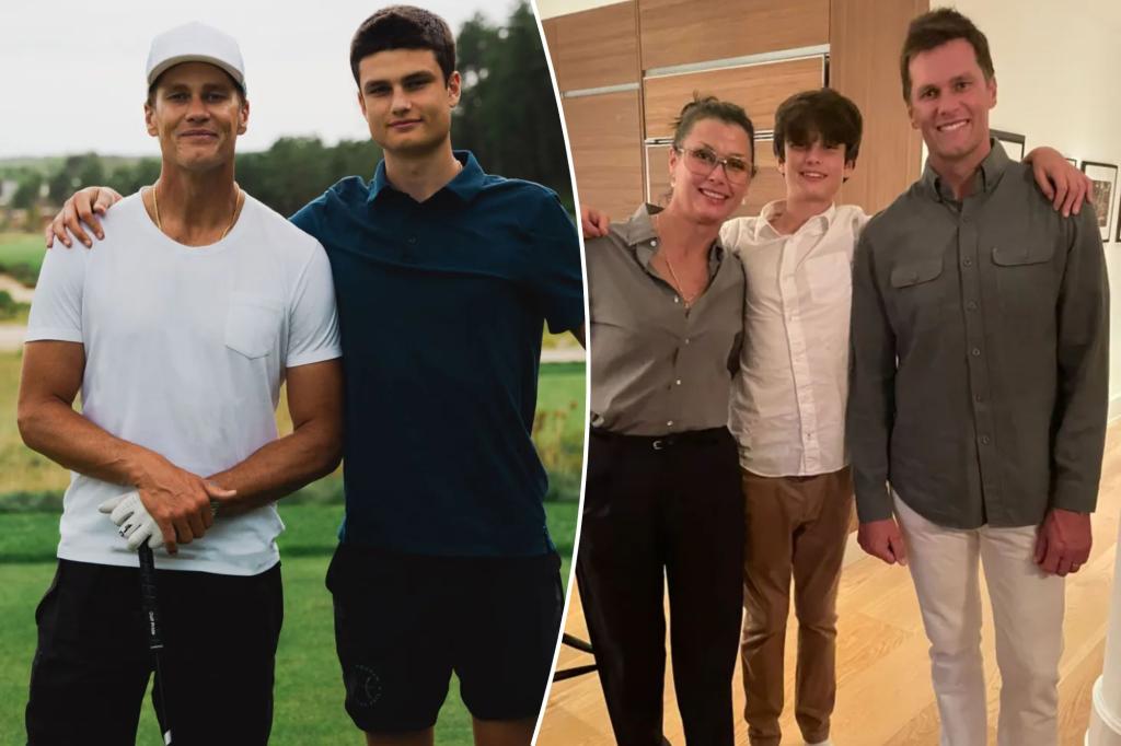 Tom Brady's 17-year-old son Jack towers over ex-QB in new photo