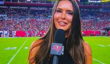 Most beautiful reporter alive' Aileen Hnatiuk turns heads with NFL sideline debut in stunning outfit - 'your best look'