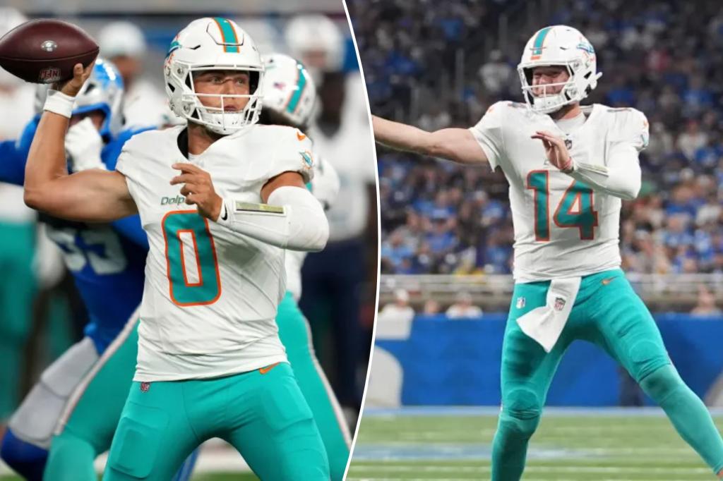 Zach Wilson, Quinn Ewers show out in impressive Dolphins day
