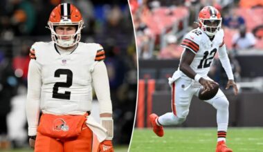 Browns sign another QB to provide Shedeur Sanders insurance