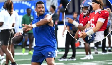 Giants' Jaxson Dart fervor must give way to Russell Wilson's here-and-now