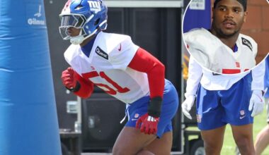 Abdul Carter not holding back in Giants preseason debut