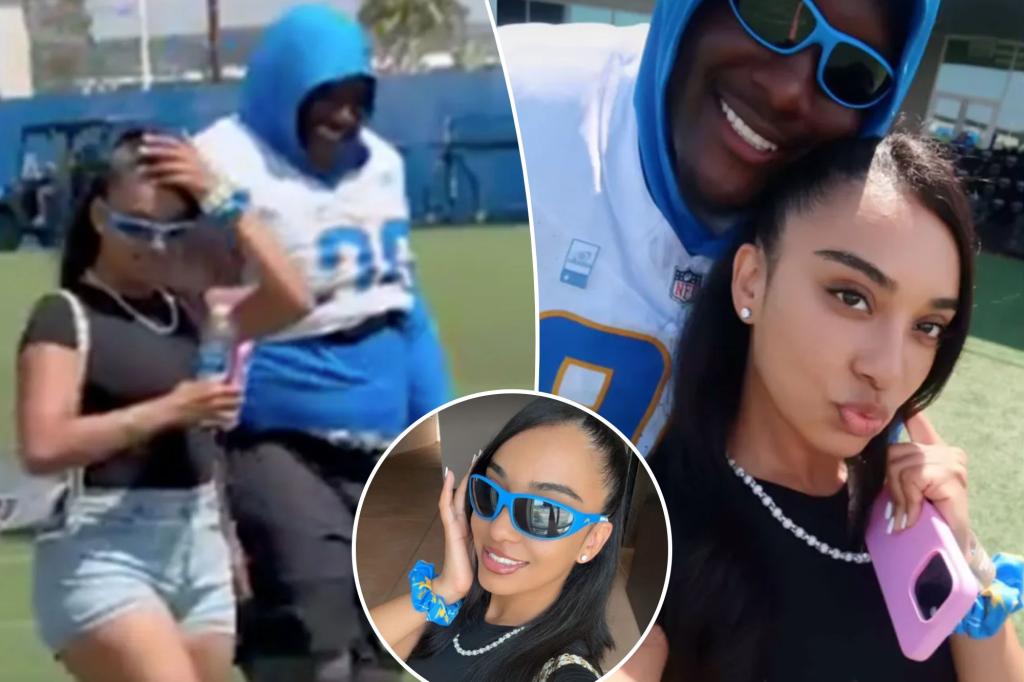 Fans let Chargers player have it after he brings girlfriend to camp