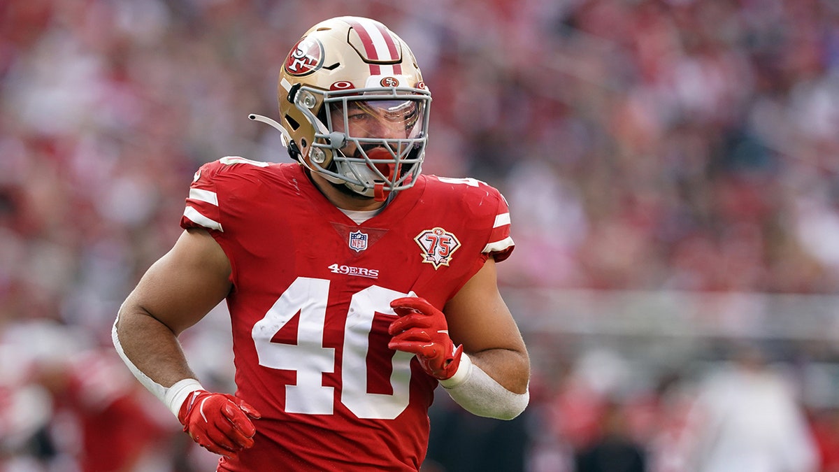 Josh Hokit leaves the field