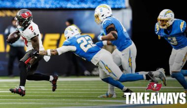 Takeaways: Buccaneers at Chargers | Week 15