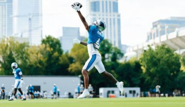 Tetairoa McMillan has both hands full in his rookie camp