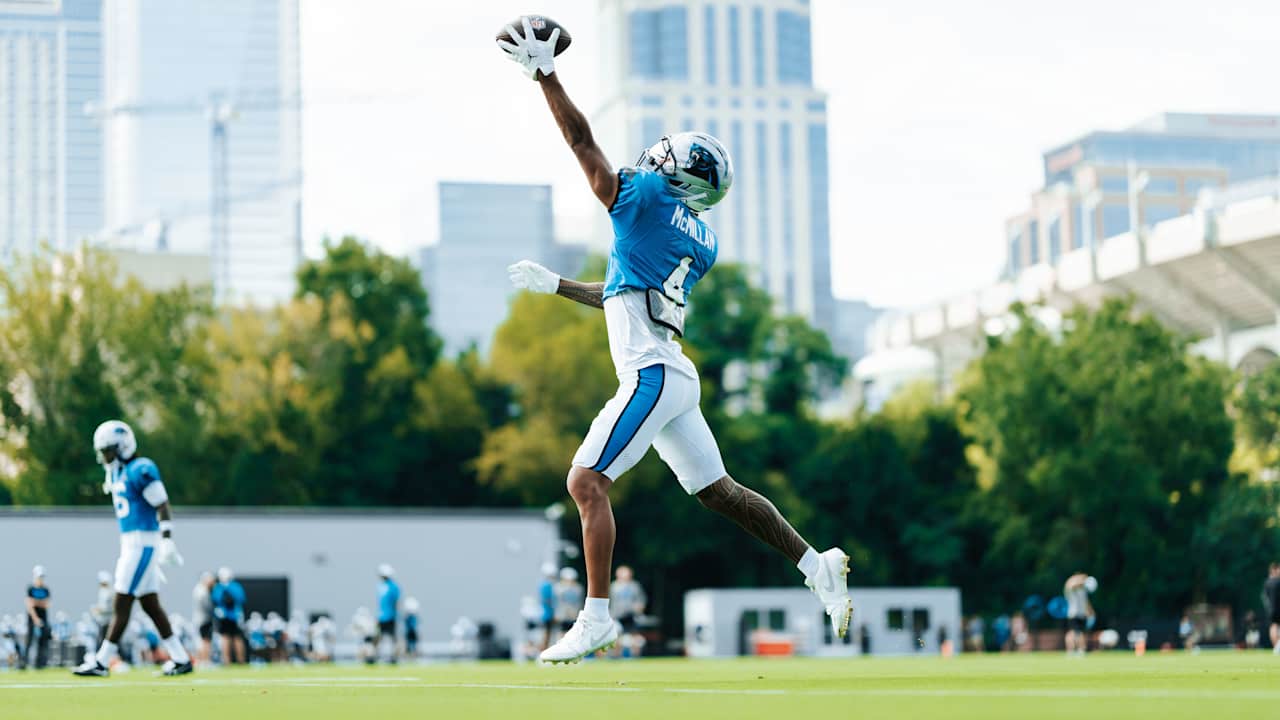 Tetairoa McMillan has both hands full in his rookie camp