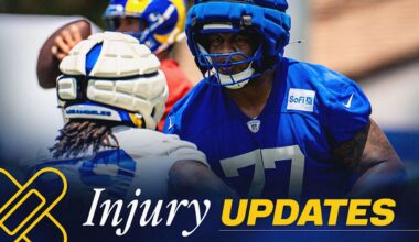 Alaric Jackson scheduled to practice in full for first time next week; Matthew Stafford should be ready for Week 1 vs. Texans barring unforeseen setback; Josaiah Stewart in concussion protocol