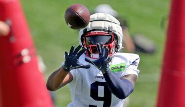 Kayshon Boutte caps off Patriots-Vikings joint practices with big play