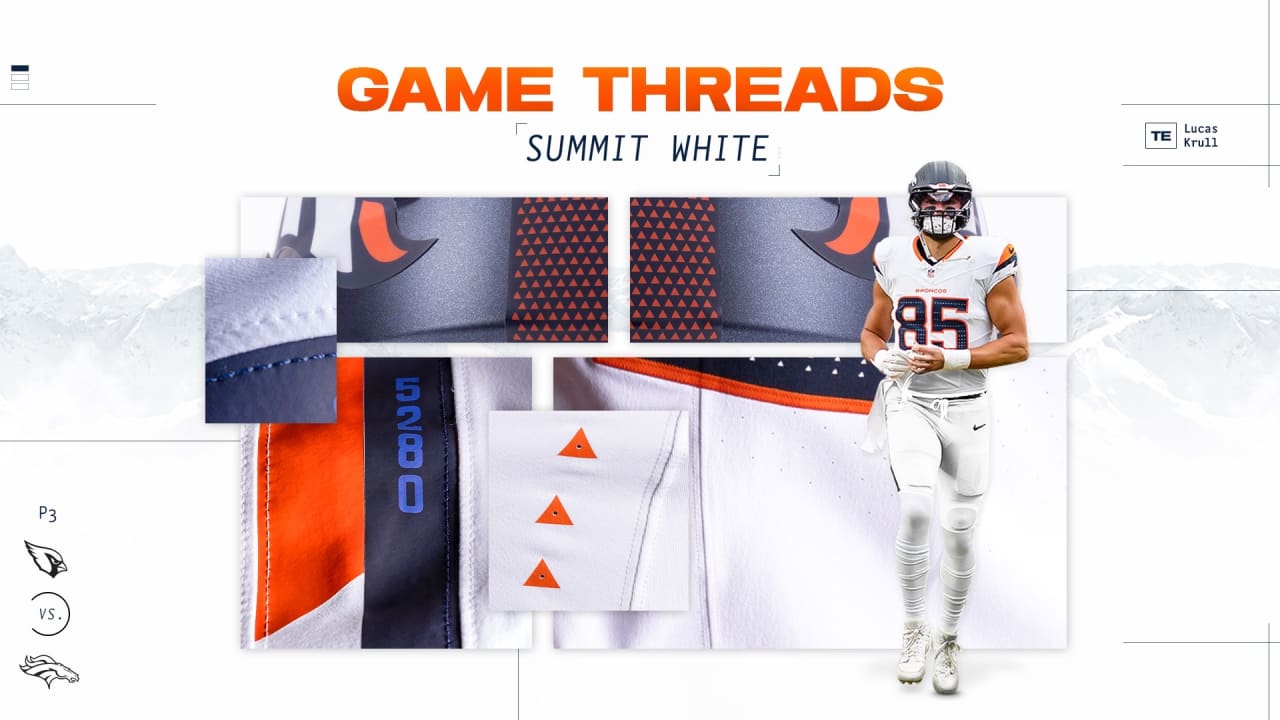 Broncos to wear Summit White jerseys and pants vs. Cardinals
