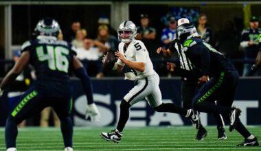 Raiders nearly complete comeback bid, settle for tie at 23 with Seahawks in preseason opener
