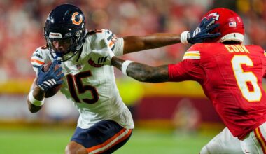 Bears' Rome Odunze ascending into Caleb Williams' top target