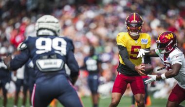 Training camp notebook | Commanders face first measuring stick against Patriots in joint practice